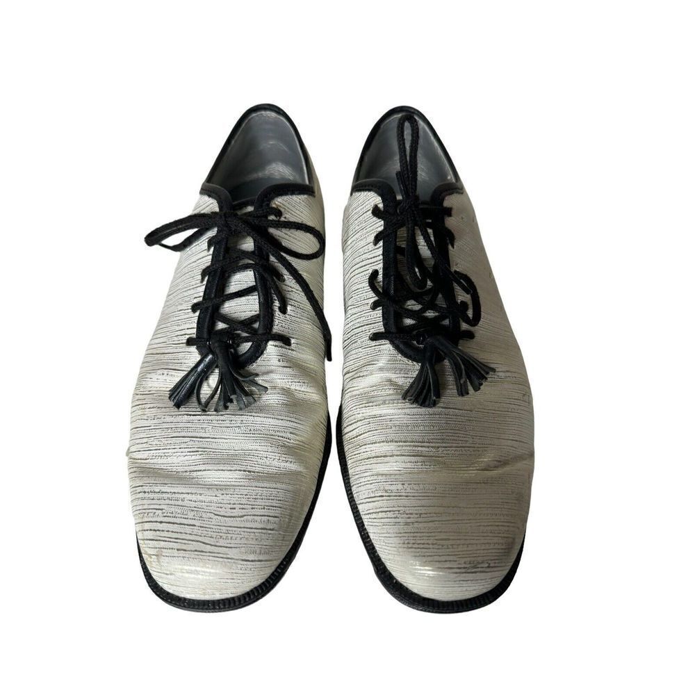 FOOTJOY Women’s golf shoe Tailored collection 91690 6M White Gold Tassel